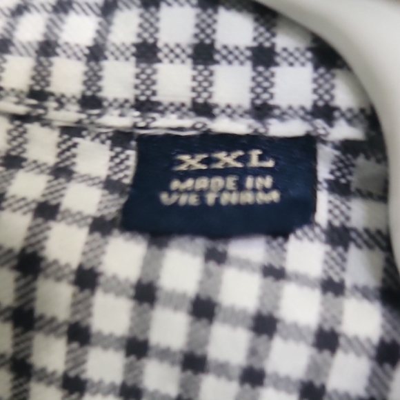 Rye Men's Navy Checkered Button Down Shirt - Picture 3 of 3